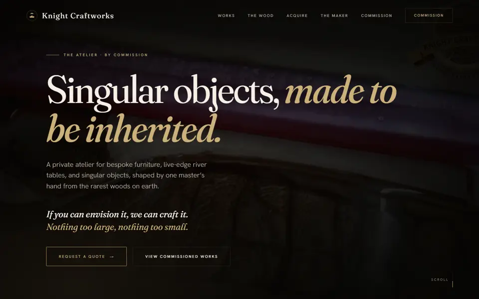 Knight Craftworks homepage